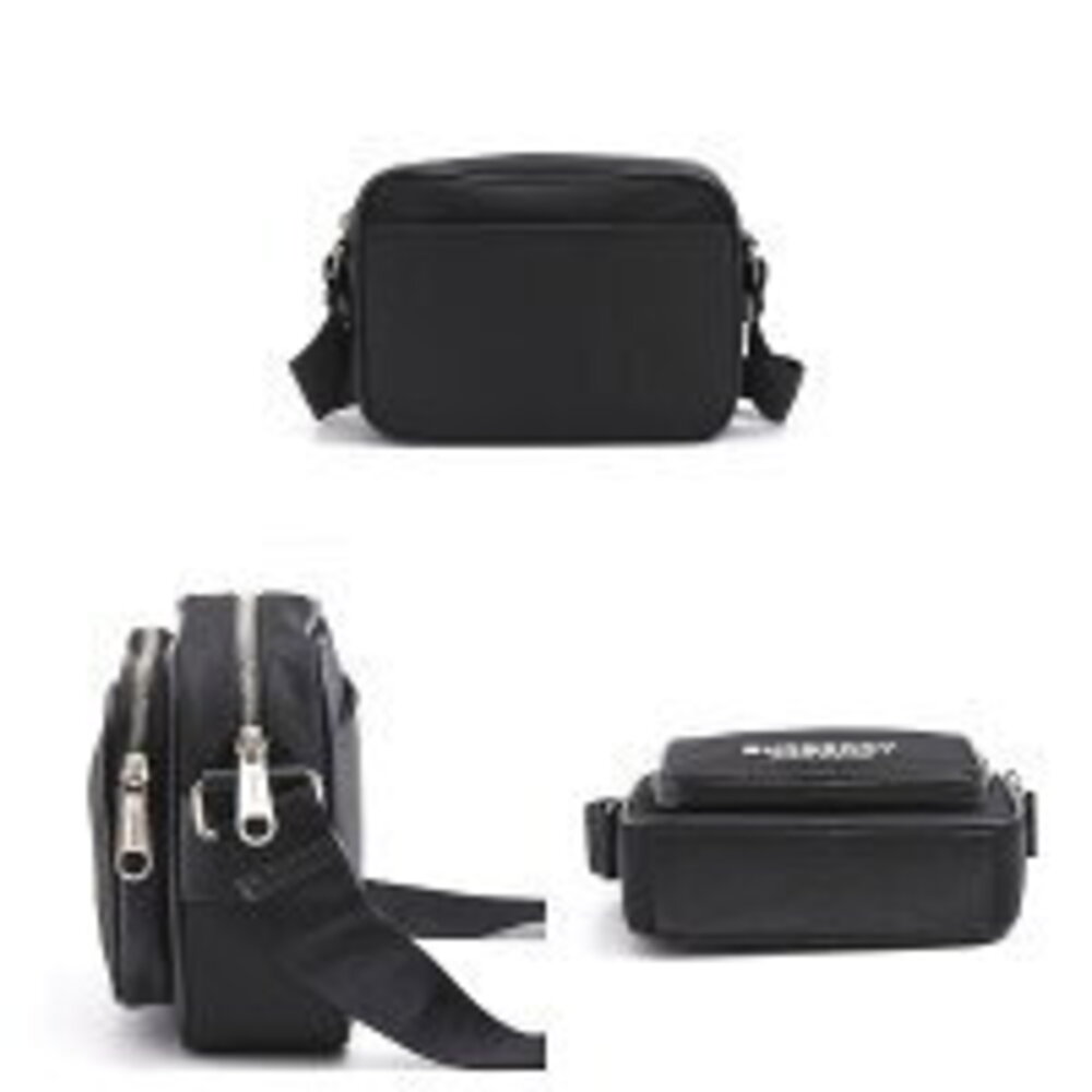 Burberry logo shoulder bag crossbody black nylon - Picture 2 of 3